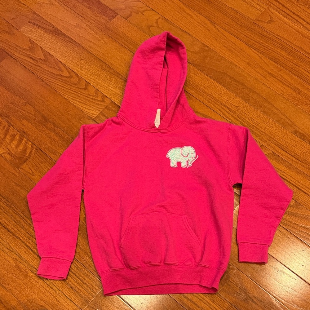 Pink Field Hockey Kids Hoodie
